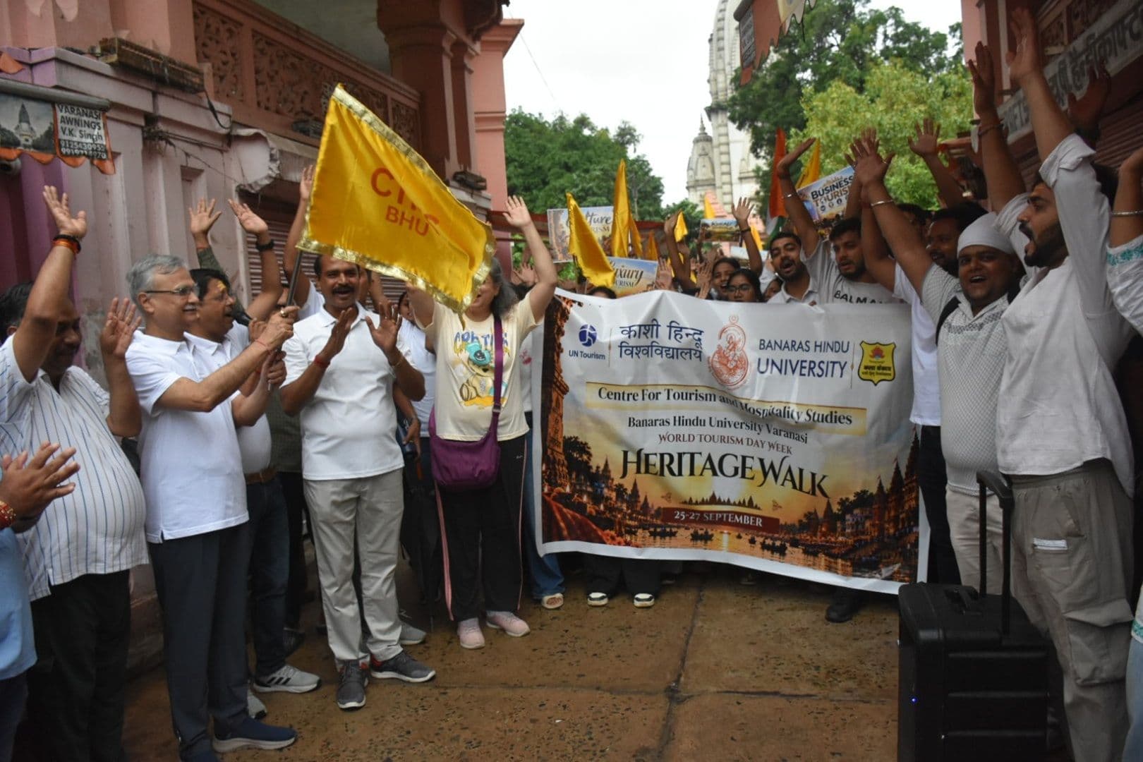 BHU Kicks Off World Tourism Day Celebrations with Heritage Walk